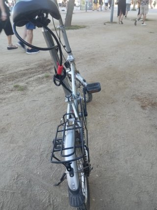 Bicicleta Plegable Plata