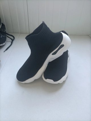 Botines de tela negros