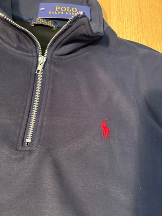 Sudadera Polo Ralph Lauren Azul Media Cremallera