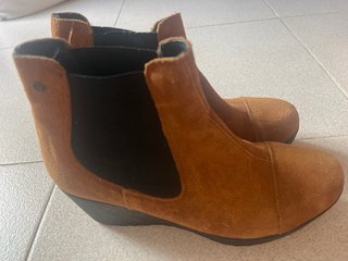 Botín Cuplé Piel Marrón Talla 39
