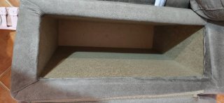 Sofá Chaiselongue Beige/Marrón