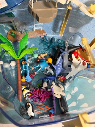 Acuario Playmobil con figuras y accesorios