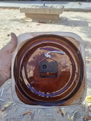 Reloj de pared Syleva marrón
