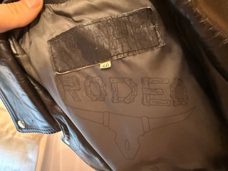 Chaqueta de cuero real para moto