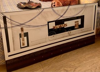 Cuadro moderno beige y negro