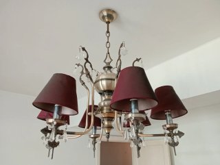 Lámpara vintage 6 brazos apliques pared