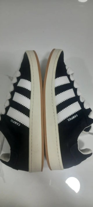Zapatillas Adidas campus  Negras y Blancas