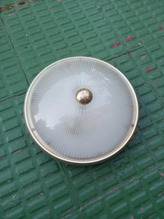 Plafón Techo 30cm Dorado Transparente