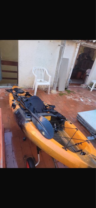 Kayak Rígido Autovaciable Naranja