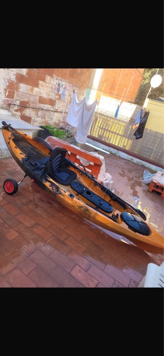 Kayak Rígido Autovaciable Naranja