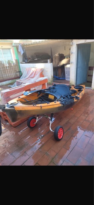 Kayak Rígido Autovaciable Naranja
