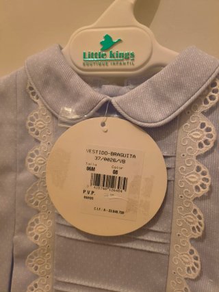 Vestido bebé Little Kings NUEVO Talla 6m