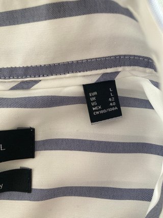 Camisa Cortefiel Rayas Talla L
