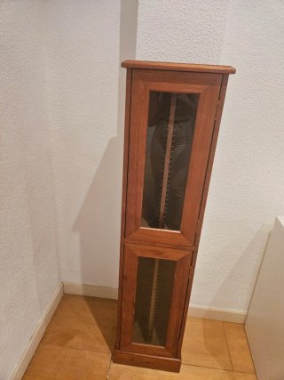 Mueble Armario Madera CD Cristal
