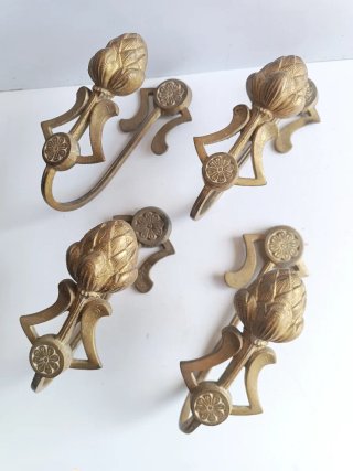 2 pares de alzapaños vintage para cortinas
