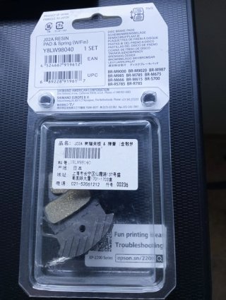 Pastillas Freno Disco Shimano J02A Resina