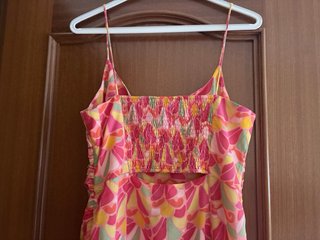Vestido Zara floral largo