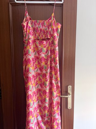Vestido Zara floral largo