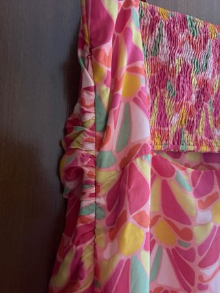 Vestido Zara floral largo