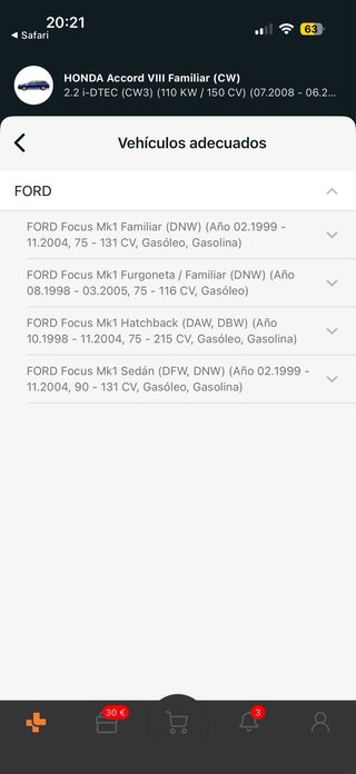 Alternador Ford Focus MK1