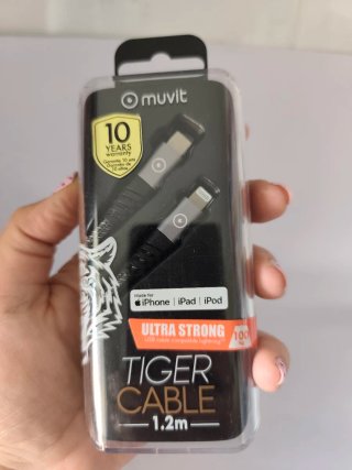 Cable Muvit Tiger 1.2m USB-Lightning nuevo.