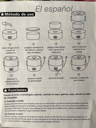Calentador de alimentos Janolia