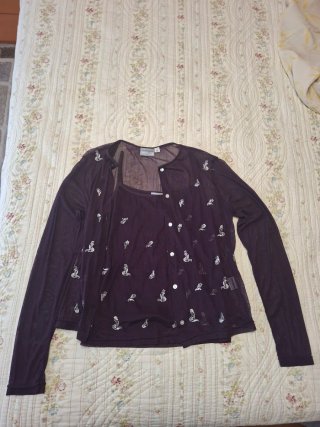 Conjunto Venca Chaqueta y Camiseta Tirantes Morado