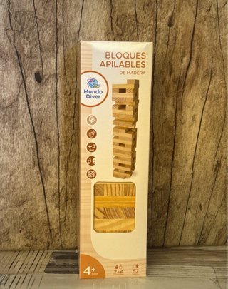 Bloques Apilables de Madera Mundo Diver