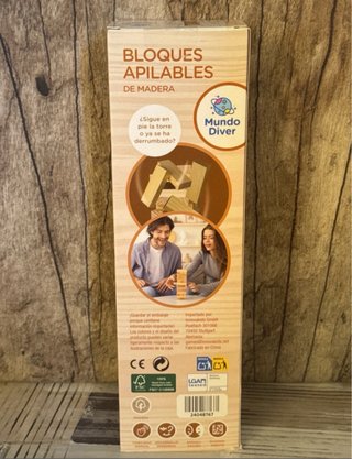 Bloques Apilables de Madera Mundo Diver
