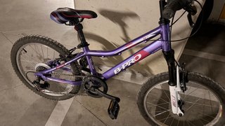 Bicicleta Morada B-PRO Infantil cuadro de Aluminio