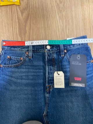 Falda midi vaquera Levi's azul