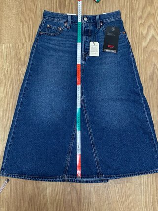 Falda midi vaquera Levi's azul