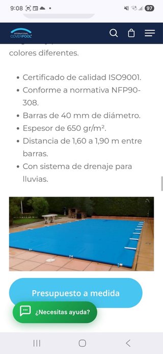 Cubierta Piscina Nueva 6,6x3,9