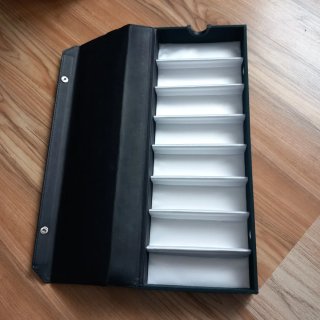 Estuche para guardar relojes interior satén blanco
