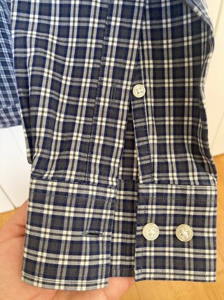 Camisa cuadros Pedro del Hierro azul y blanco