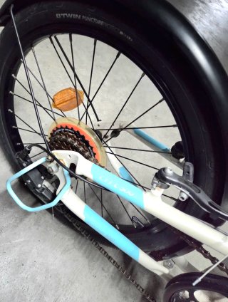 Bici Nueva Plegable B'TWIN Blanca