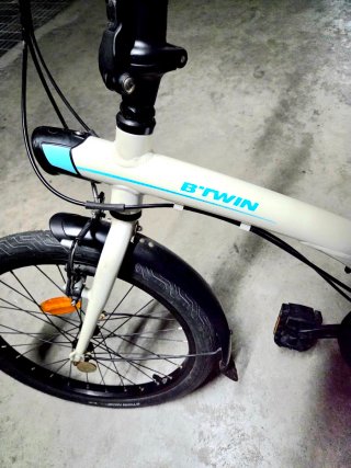 Bici Nueva Plegable B'TWIN Blanca