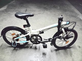 Bici Nueva Plegable B'TWIN Blanca