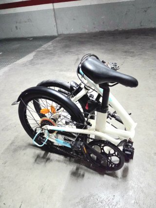 Bici Nueva Plegable B'TWIN Blanca