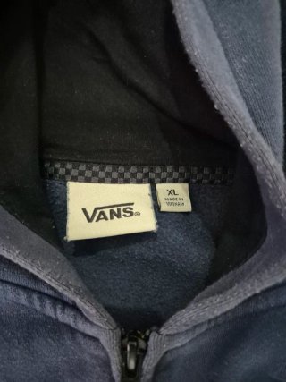 Sudadera Vans cremallera azul marino Talla XS