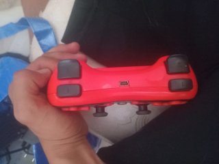 Mando PS3 Sony Negro y rojo