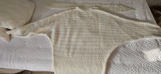 Jersey lana calado beige talla M