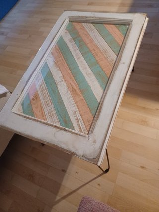 Mesa de centro vintage multicolor