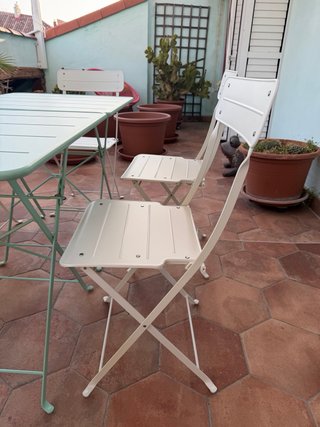 Sillas Terraza IKEA Blancas Plegables (Set 6)