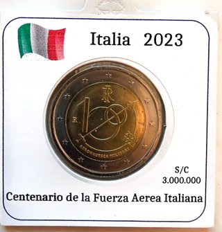 Moneda Italia 2023 Fuerza Aérea