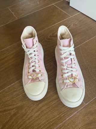 Converse All Star Plataforma Rosa Dorado