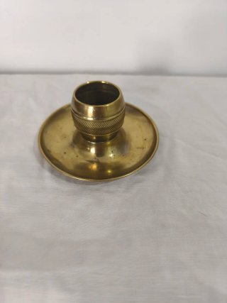 Antiguo candelabro i palmatoria inglesa latón sell