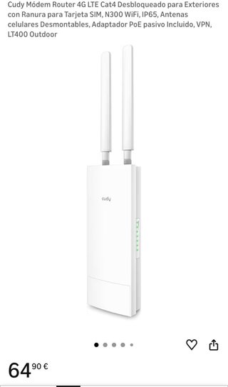 Router Wifi Exterior Cudy
