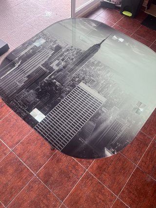 Mesa Cristal Diseño New York