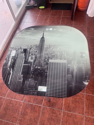 Mesa Cristal Diseño New York